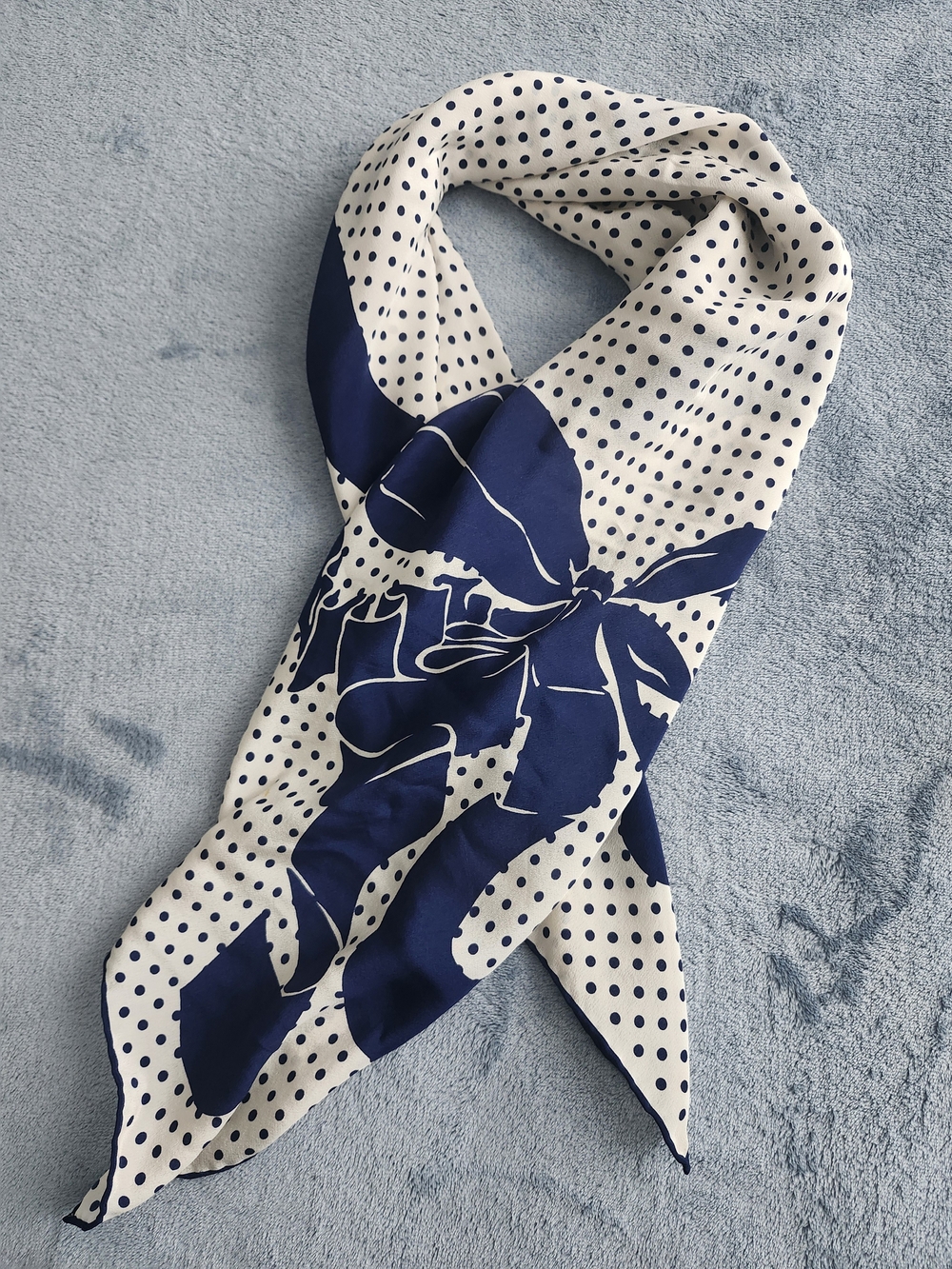 Vintage Bill Blass Silk Crepe Scarf